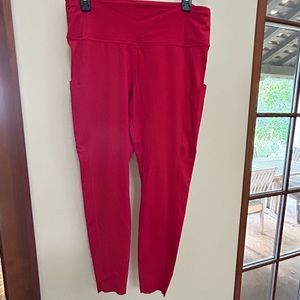 Lululemon leggings. In perfect shape. Gorgeous red.